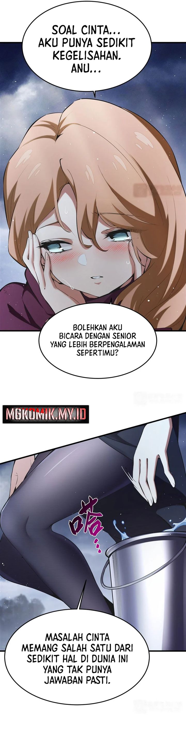 The Yellow-haired Villain in Female Main Character’s Novel wants Happiness Chapter 21 Bahasa Indonesia