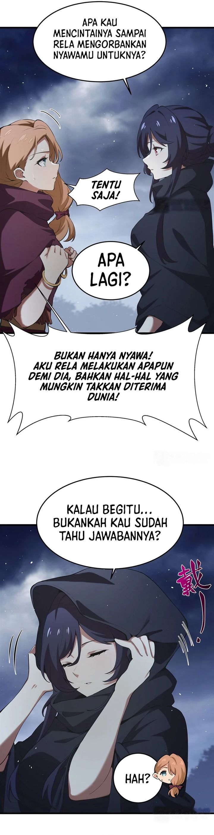 The Yellow-haired Villain in Female Main Character’s Novel wants Happiness Chapter 21 Bahasa Indonesia