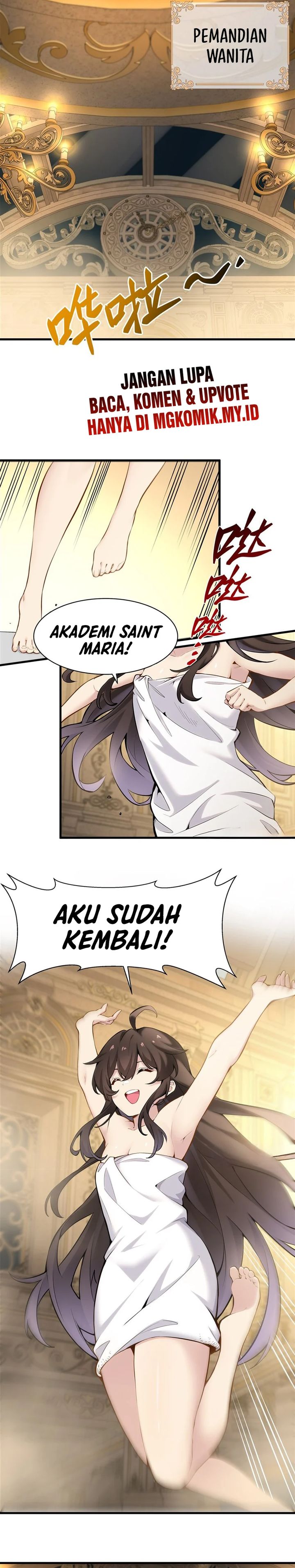 The Yellow-haired Villain in Female Main Character’s Novel wants Happiness Chapter 40 Bahasa Indonesia