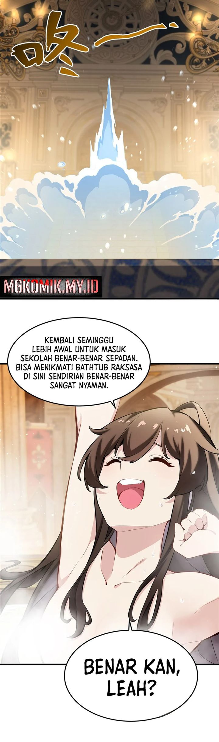 The Yellow-haired Villain in Female Main Character’s Novel wants Happiness Chapter 40 Bahasa Indonesia