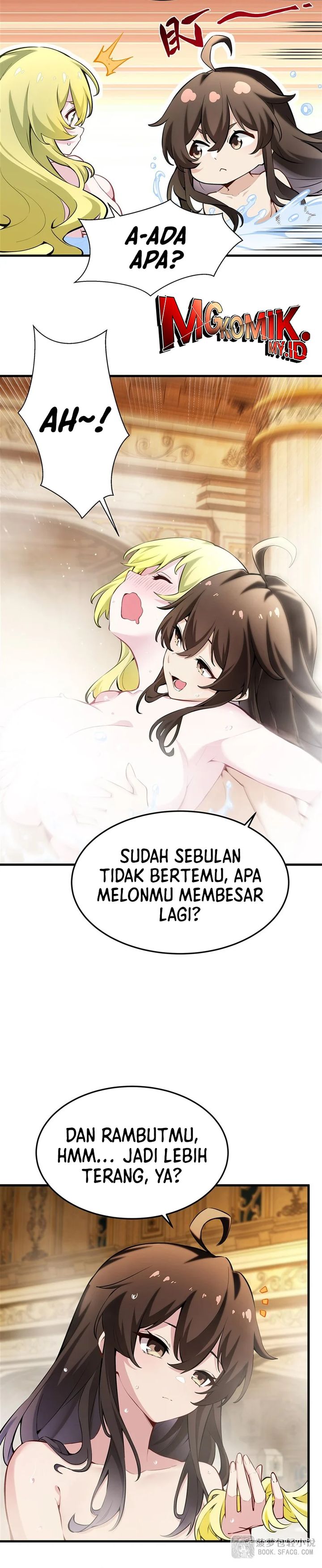 The Yellow-haired Villain in Female Main Character’s Novel wants Happiness Chapter 40 Bahasa Indonesia