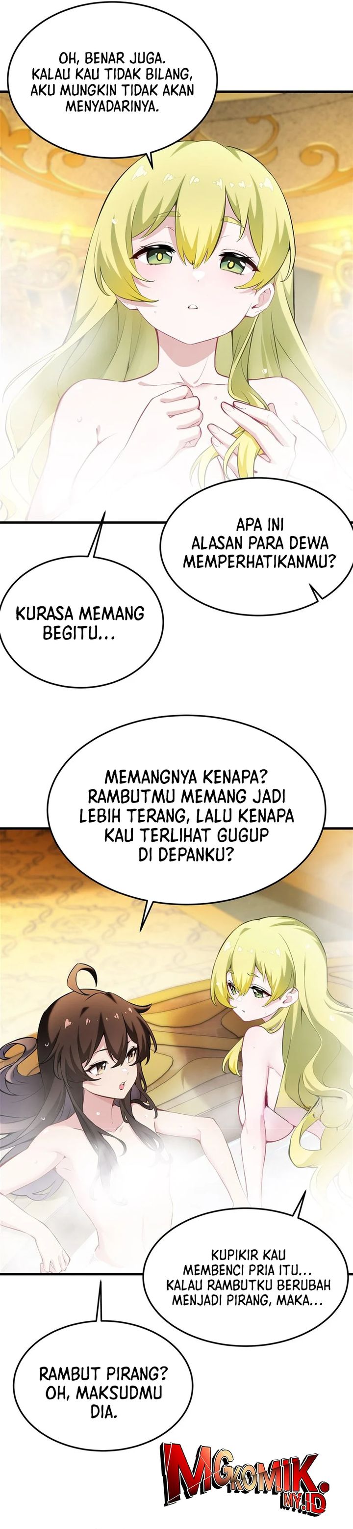 The Yellow-haired Villain in Female Main Character’s Novel wants Happiness Chapter 40 Bahasa Indonesia