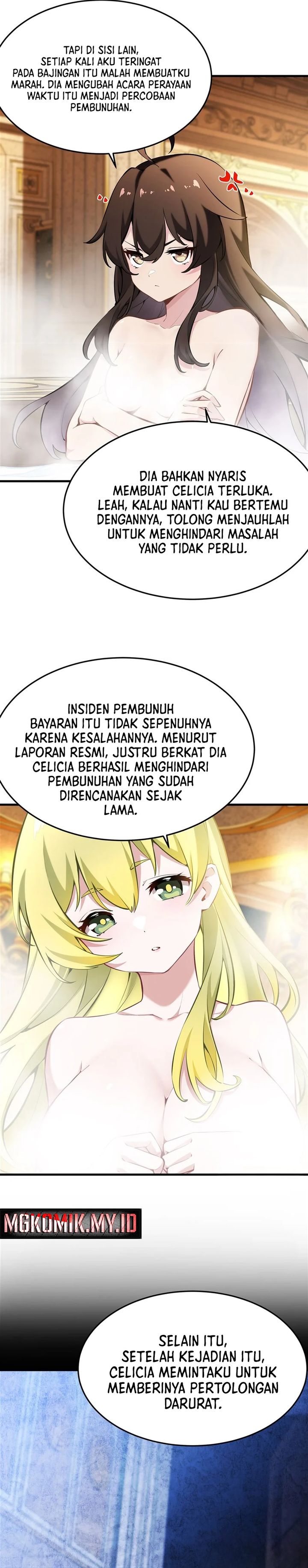 The Yellow-haired Villain in Female Main Character’s Novel wants Happiness Chapter 40 Bahasa Indonesia