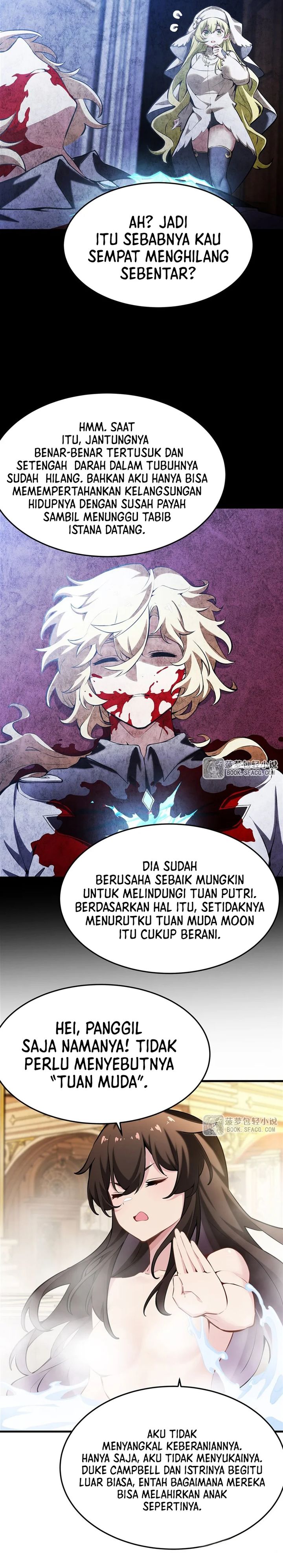 The Yellow-haired Villain in Female Main Character’s Novel wants Happiness Chapter 40 Bahasa Indonesia