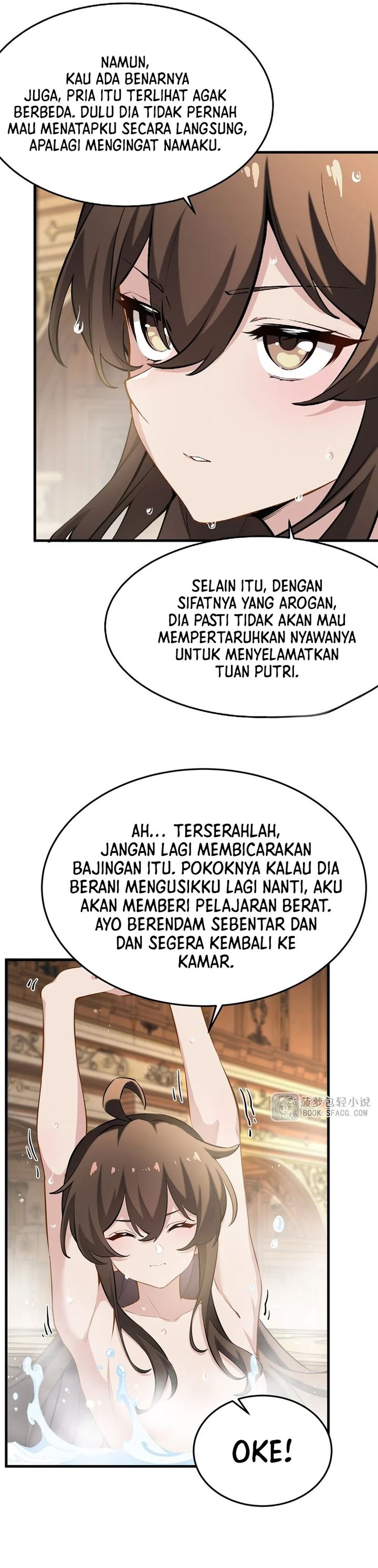 The Yellow-haired Villain in Female Main Character’s Novel wants Happiness Chapter 40 Bahasa Indonesia