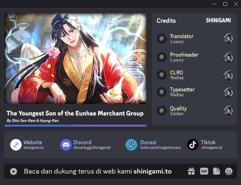 The Youngest Son of the Eunhae Merchant Group Chapter 36 Bahasa Indonesia