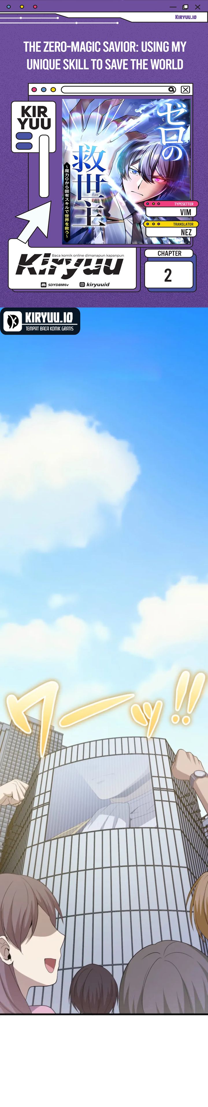 The Zero-Magic Savior: Using My Unique Skill to Save the World Chapter 02 Bahasa Indonesia