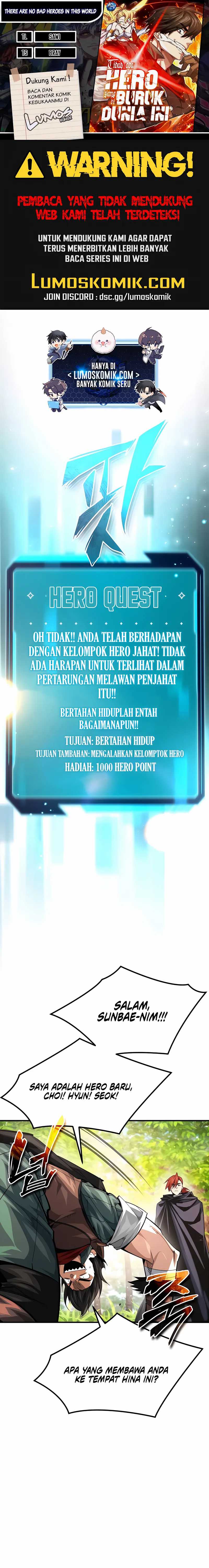 There Are No Bad Heroes In This World Chapter 33 Bahasa Indonesia
