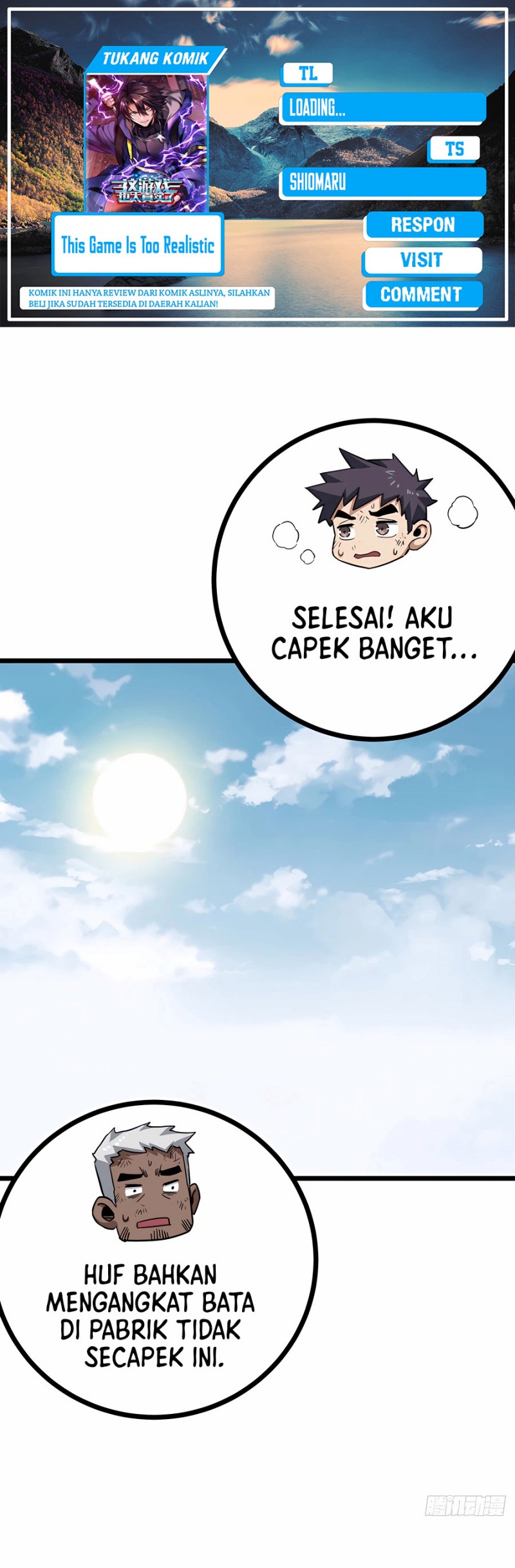 This Game Is Too Realistic Chapter 12 Bahasa Indonesia