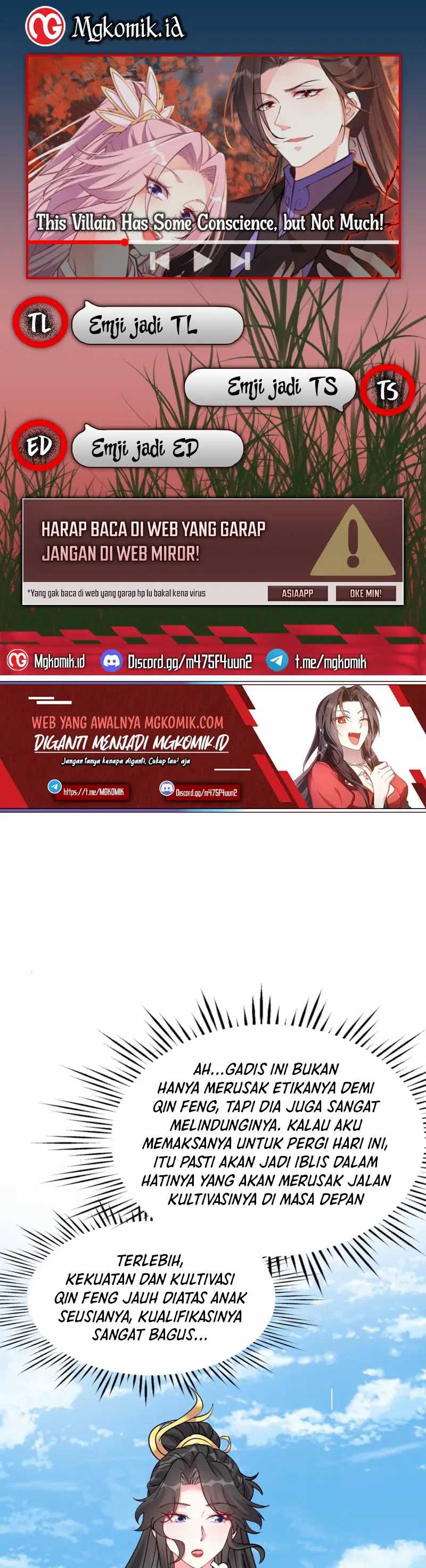 This Villain Has Some Conscience, but Not Much! Chapter 50 Bahasa Indonesia