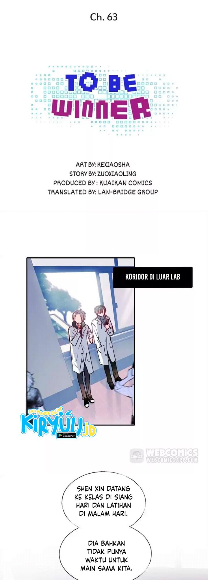 To be a Winner Chapter 63 Bahasa Indonesia