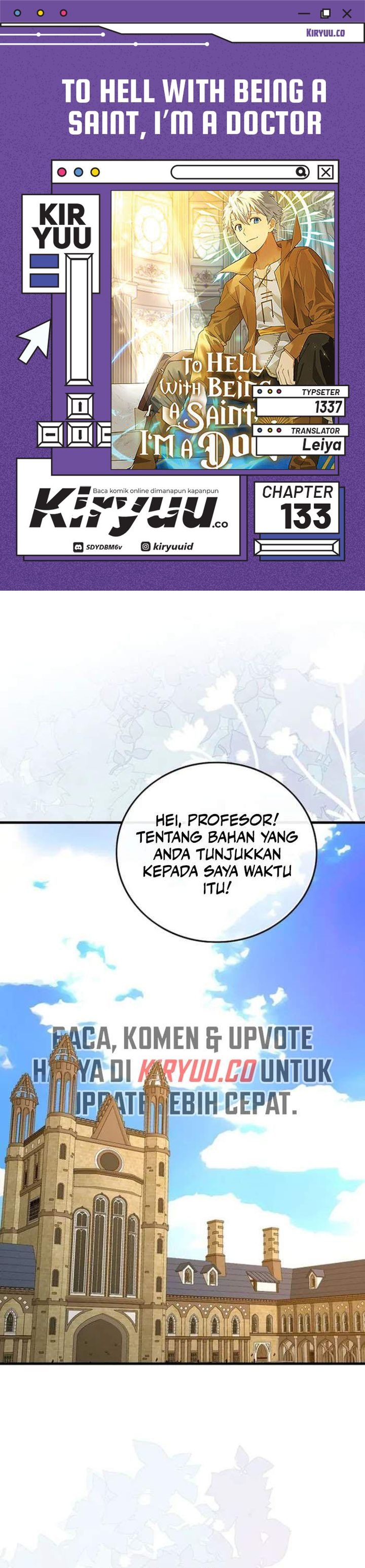 To Hell With Being a Saint, I’m a Doctor chapter 133