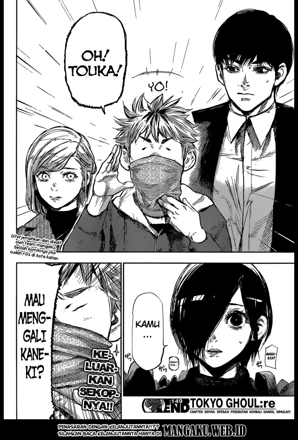 Tokyo Ghoul:re Chapter 149 Bahasa Indonesia