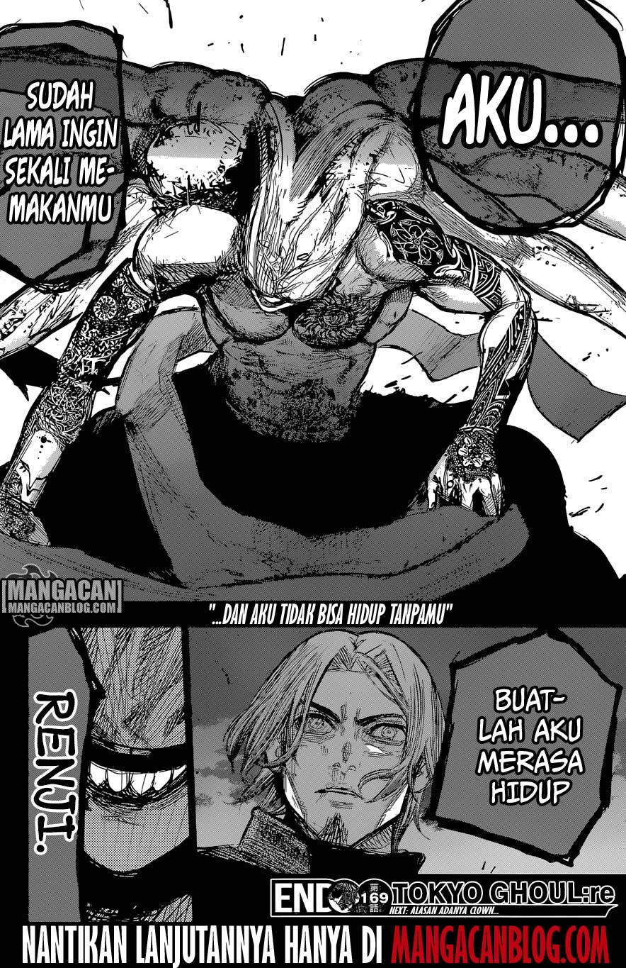 Tokyo Ghoul:re Chapter 169 Bahasa Indonesia