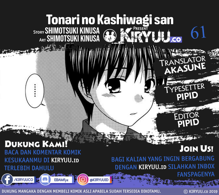 Tonari no Kashiwagi-san Chapter 61 Bahasa Indonesia