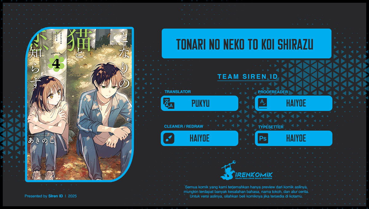 Tonari no Neko to Koi Shirazu Chapter 25 Bahasa Indonesia