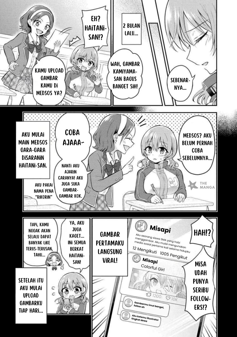 Tonari no Seki no Inkya Joshi ga Oshi Utaite Datta – Ore no Kyoku wo Uttatekure! Chapter 09.1 Bahasa Indonesia