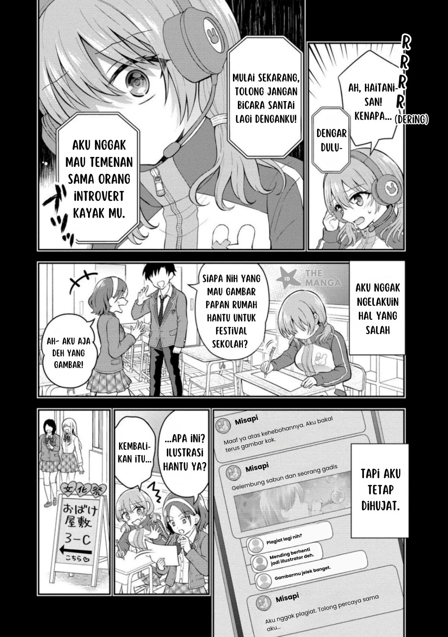 Tonari no Seki no Inkya Joshi ga Oshi Utaite Datta – Ore no Kyoku wo Uttatekure! Chapter 09.1 Bahasa Indonesia