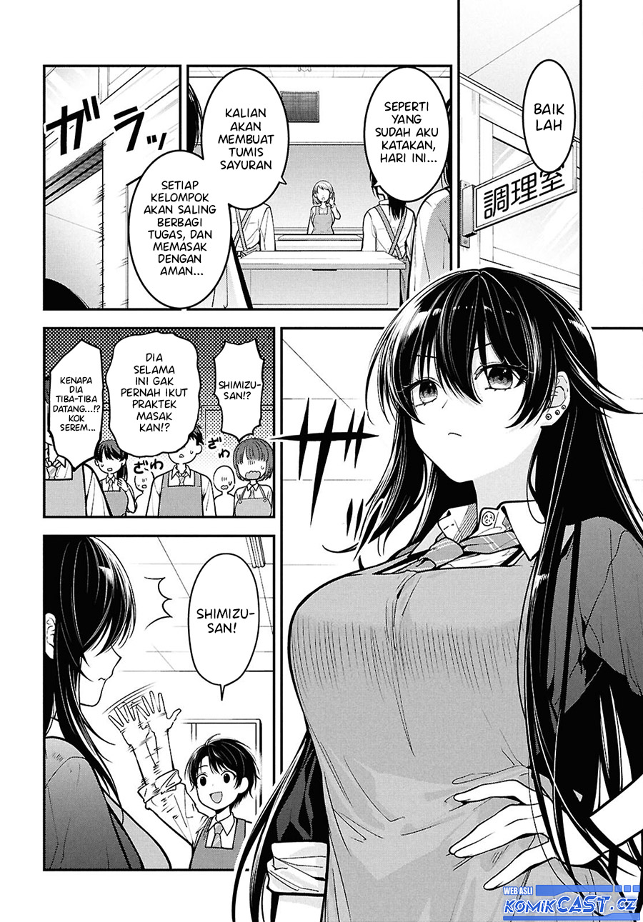 Tonari no Seki no Yankee Shimizu-san ga Kami o Kuroku Sometekita chapter 2