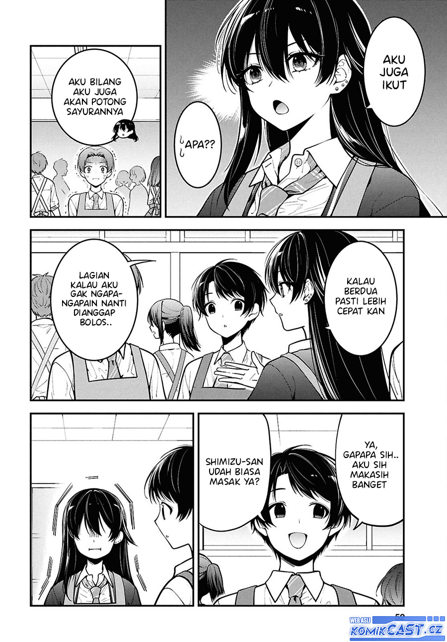 Tonari no Seki no Yankee Shimizu-san ga Kami o Kuroku Sometekita chapter 2