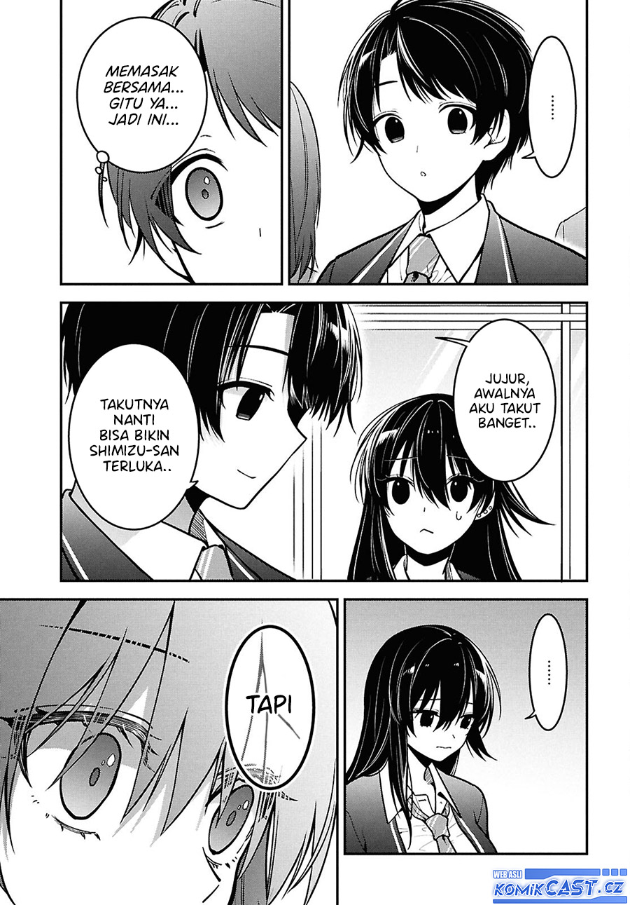 Tonari no Seki no Yankee Shimizu-san ga Kami o Kuroku Sometekita chapter 2