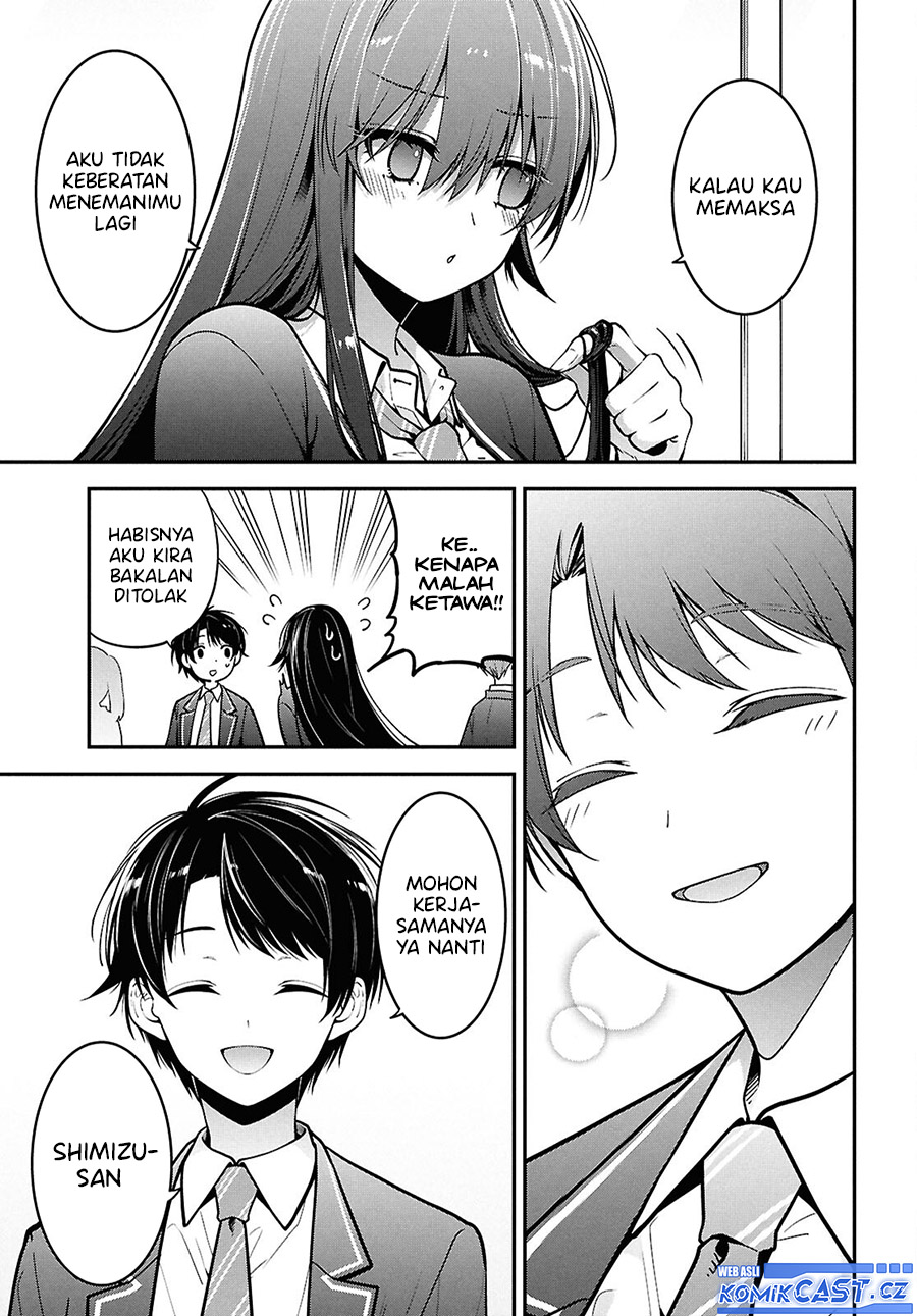 Tonari no Seki no Yankee Shimizu-san ga Kami o Kuroku Sometekita chapter 2