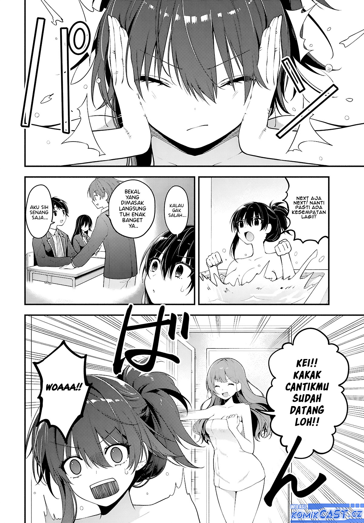 Tonari no Seki no Yankee Shimizu-san ga Kami o Kuroku Sometekita chapter 3