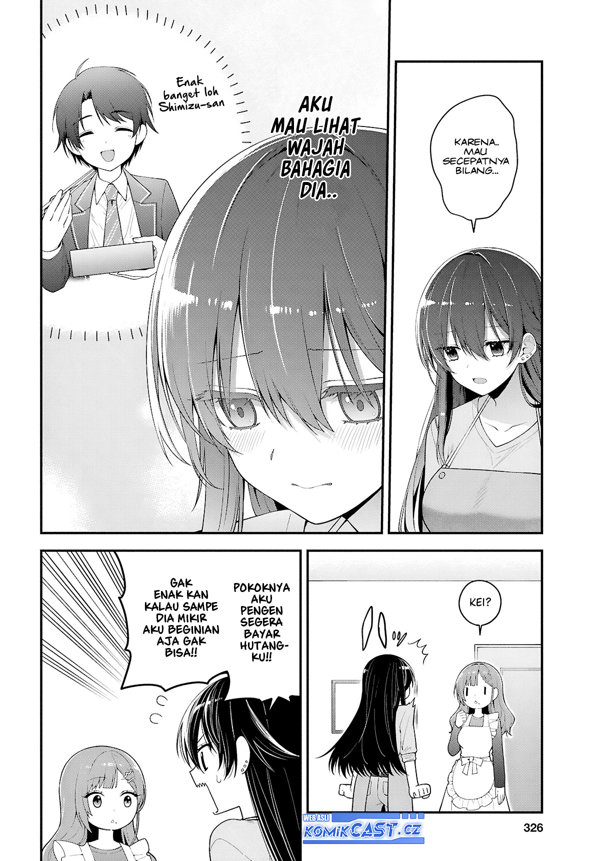 Tonari no Seki no Yankee Shimizu-san ga Kami o Kuroku Sometekita chapter 3