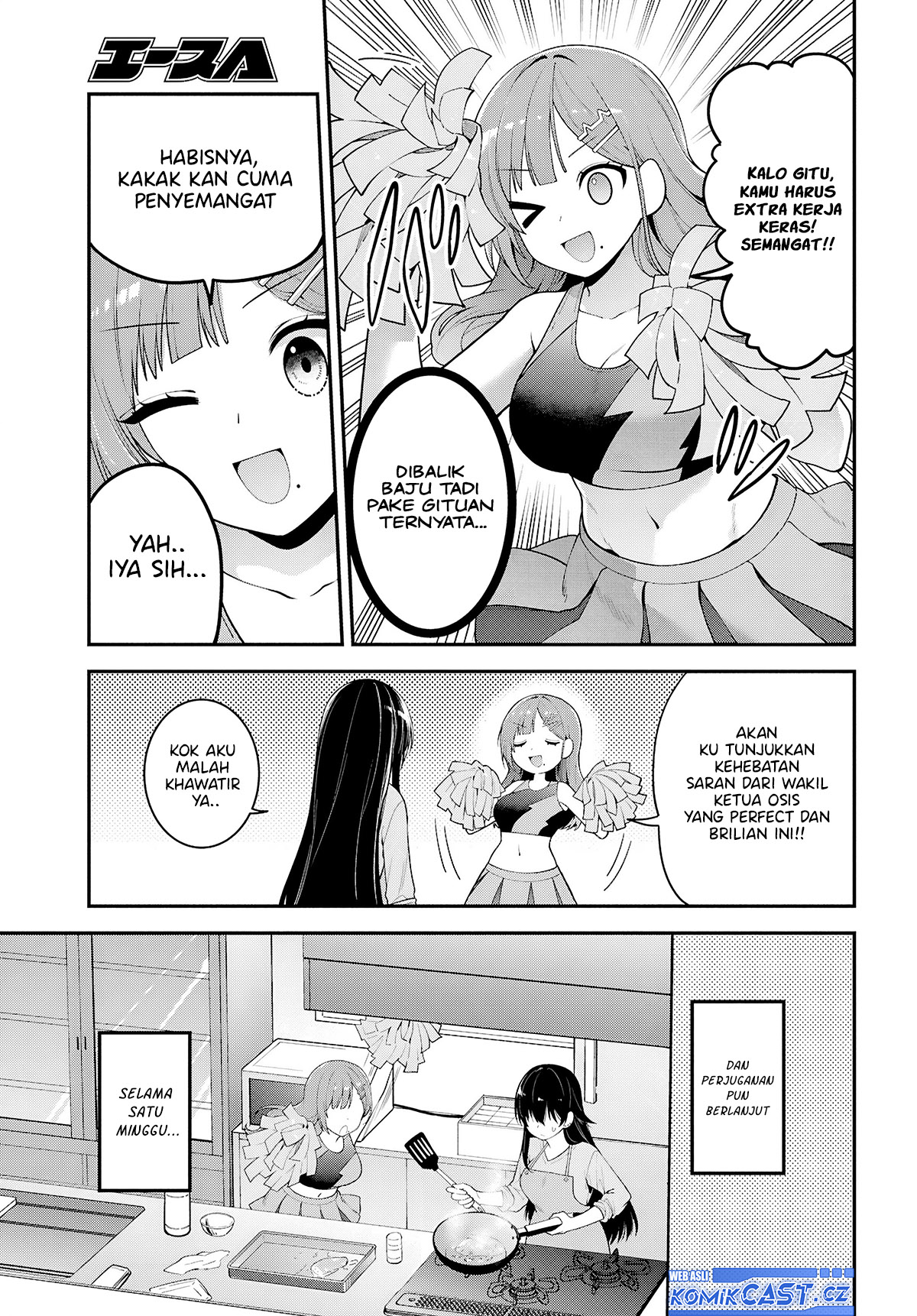 Tonari no Seki no Yankee Shimizu-san ga Kami o Kuroku Sometekita chapter 3