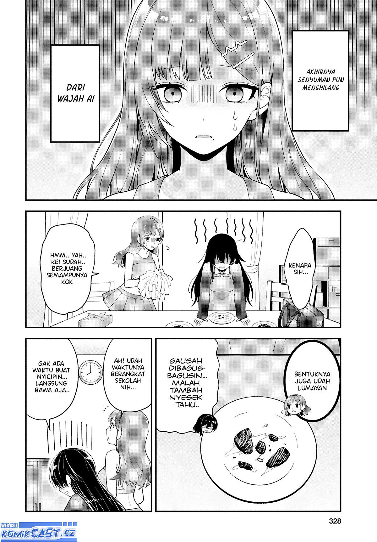 Tonari no Seki no Yankee Shimizu-san ga Kami o Kuroku Sometekita chapter 3