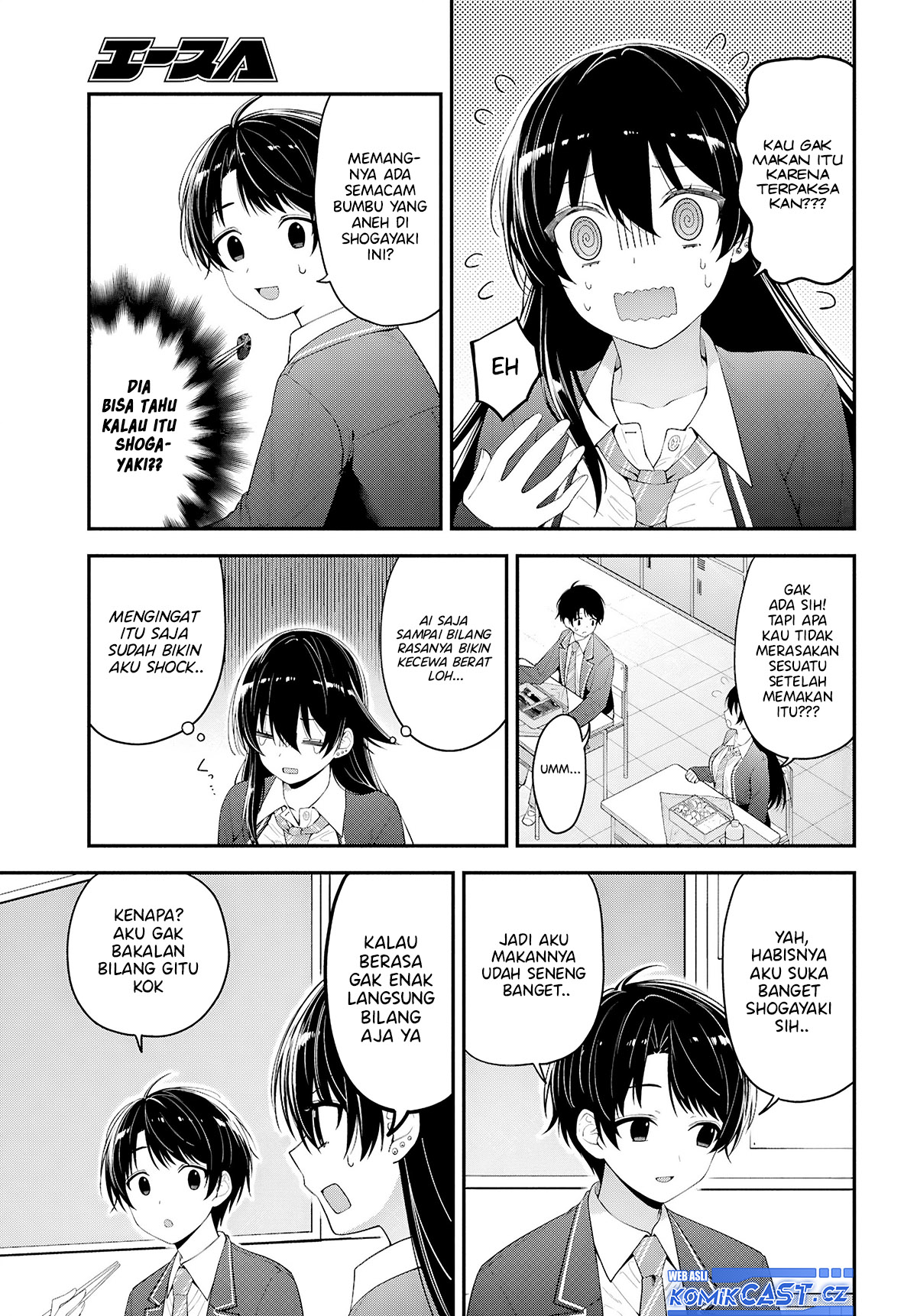 Tonari no Seki no Yankee Shimizu-san ga Kami o Kuroku Sometekita chapter 3