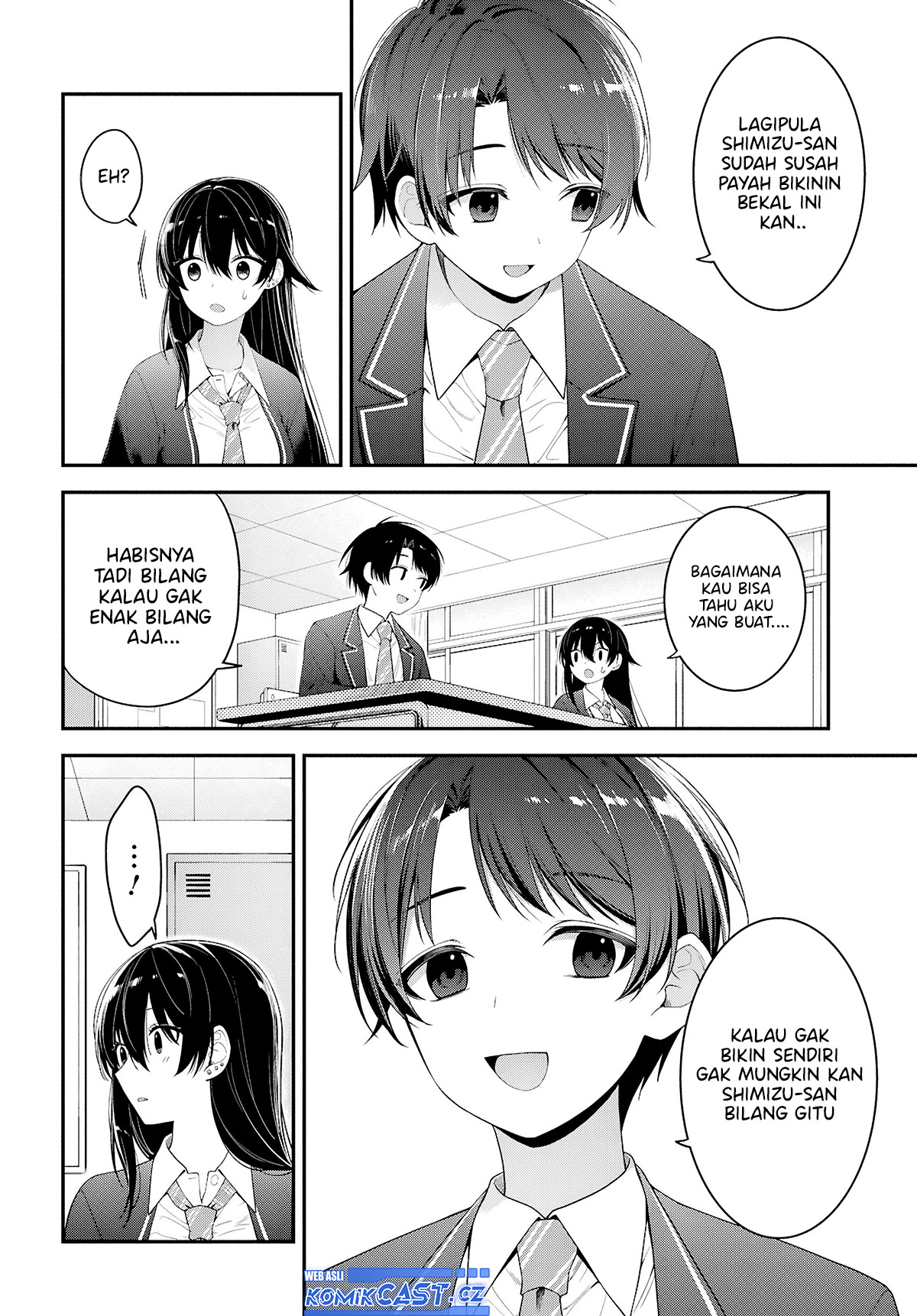 Tonari no Seki no Yankee Shimizu-san ga Kami o Kuroku Sometekita chapter 3