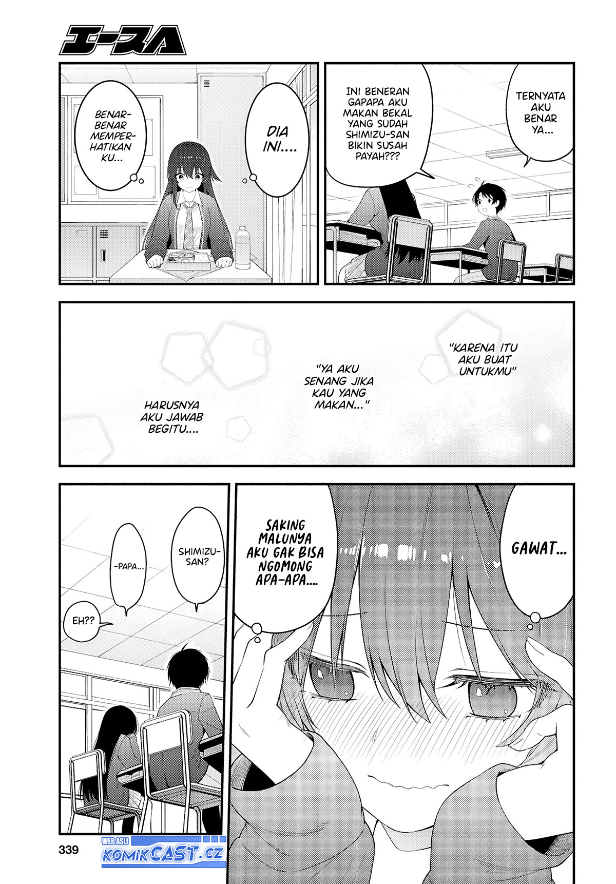 Tonari no Seki no Yankee Shimizu-san ga Kami o Kuroku Sometekita chapter 3