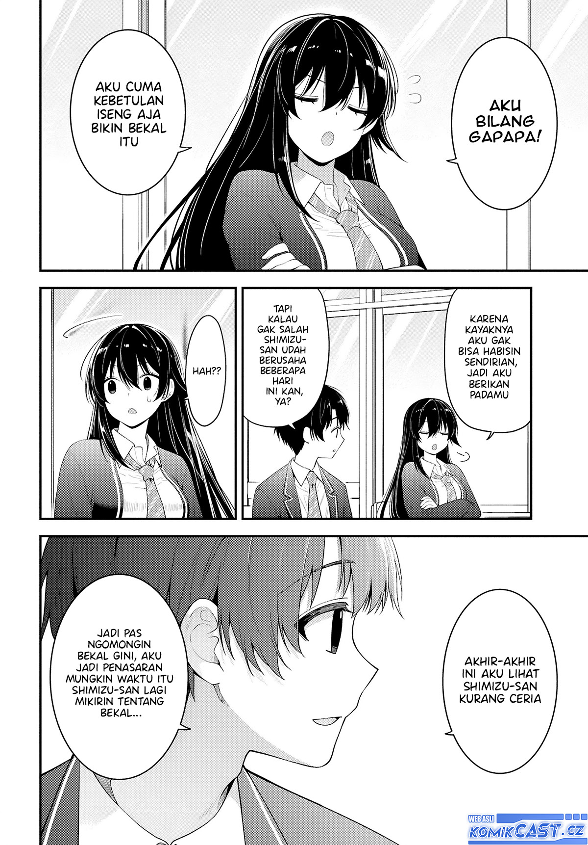 Tonari no Seki no Yankee Shimizu-san ga Kami o Kuroku Sometekita chapter 3