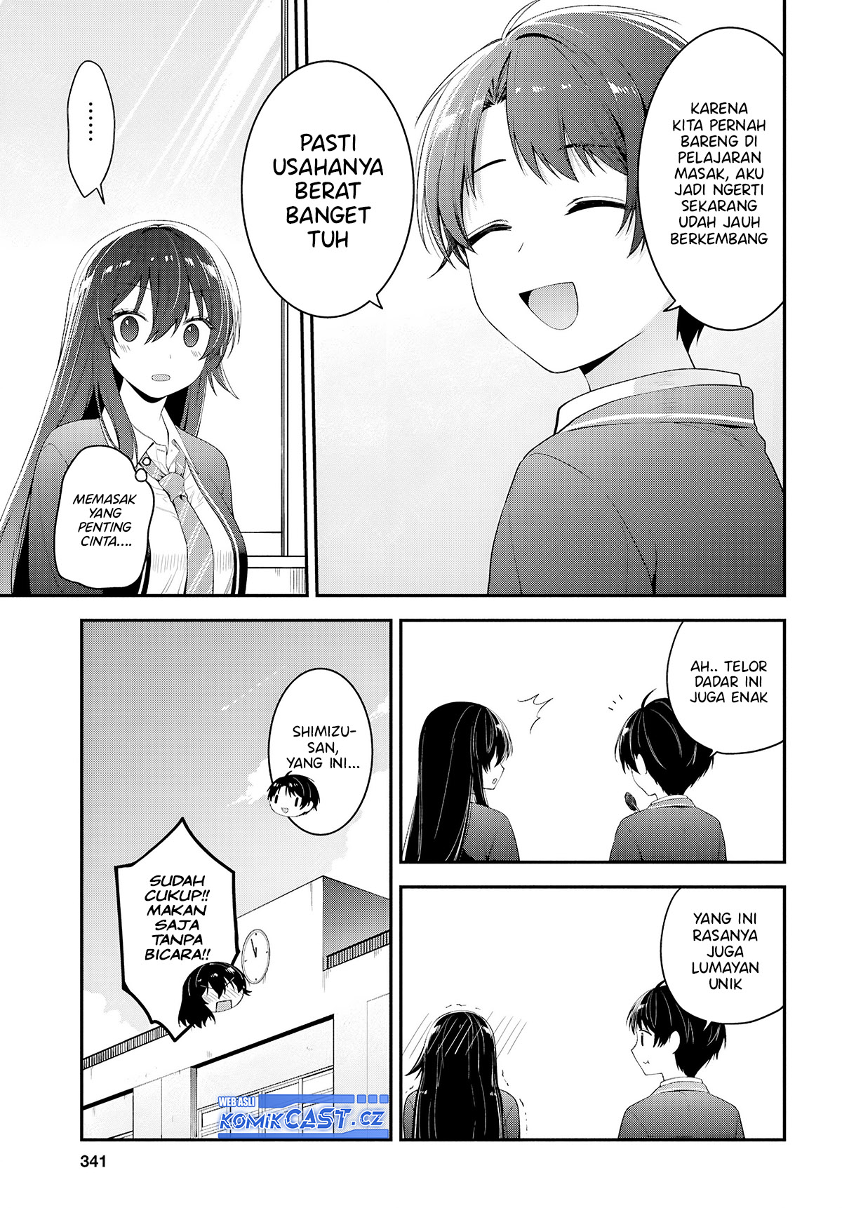 Tonari no Seki no Yankee Shimizu-san ga Kami o Kuroku Sometekita chapter 3