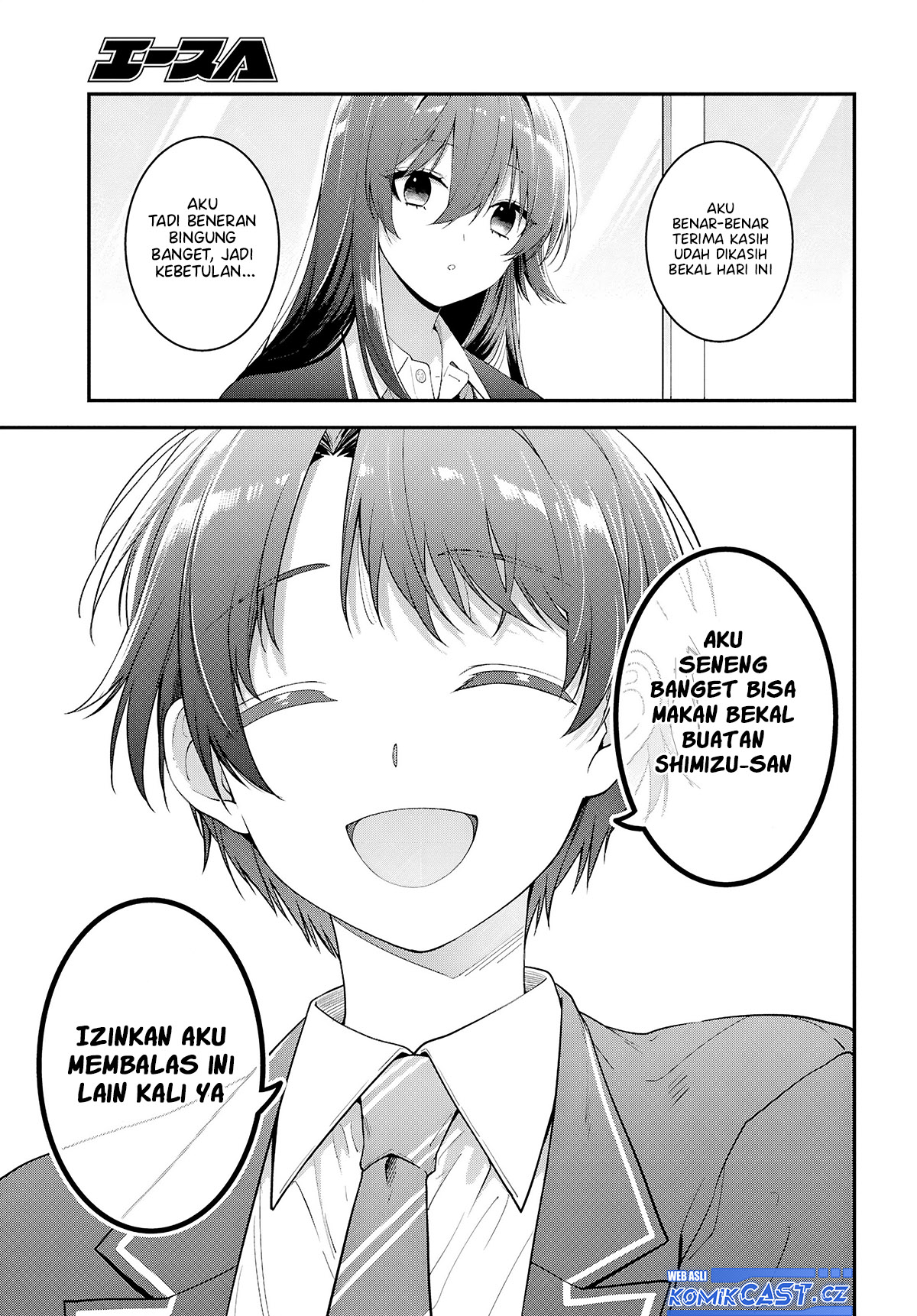 Tonari no Seki no Yankee Shimizu-san ga Kami o Kuroku Sometekita chapter 3