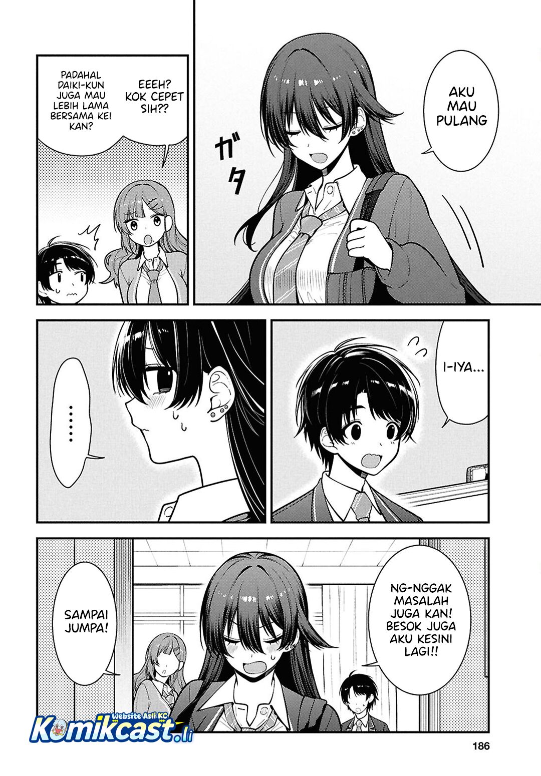 Tonari no Seki no Yankee Shimizu-san ga Kami o Kuroku Sometekita Chapter 11 Bahasa Indonesia