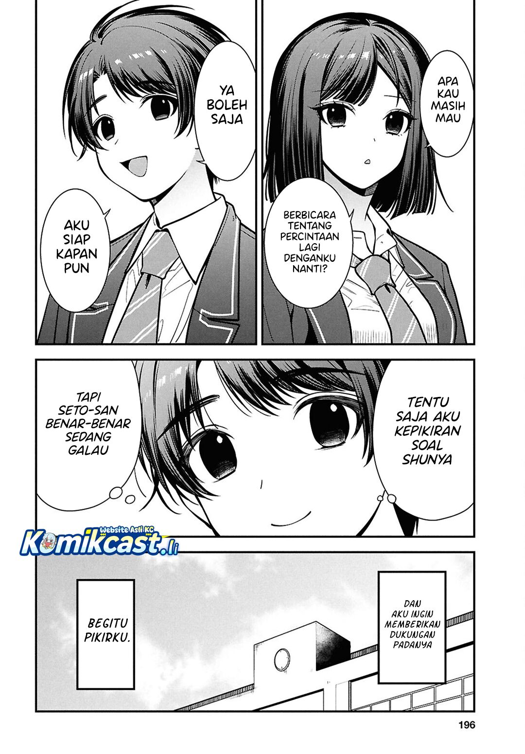 Tonari no Seki no Yankee Shimizu-san ga Kami o Kuroku Sometekita Chapter 11 Bahasa Indonesia