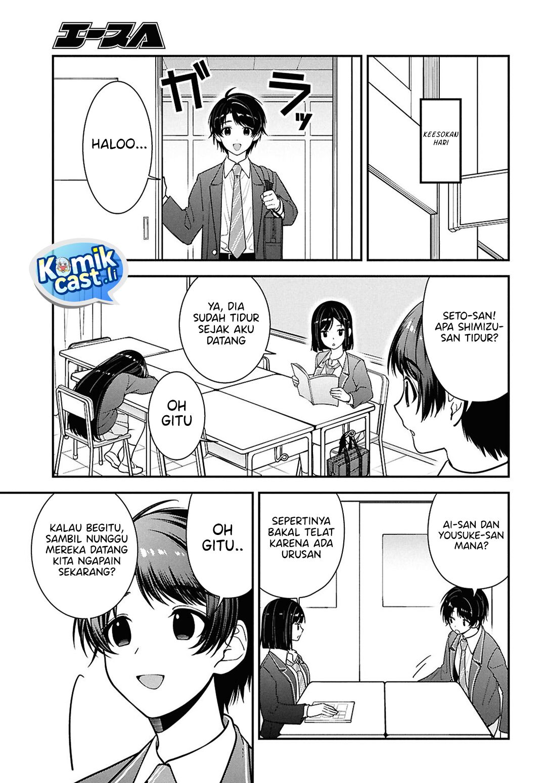 Tonari no Seki no Yankee Shimizu-san ga Kami o Kuroku Sometekita Chapter 11 Bahasa Indonesia