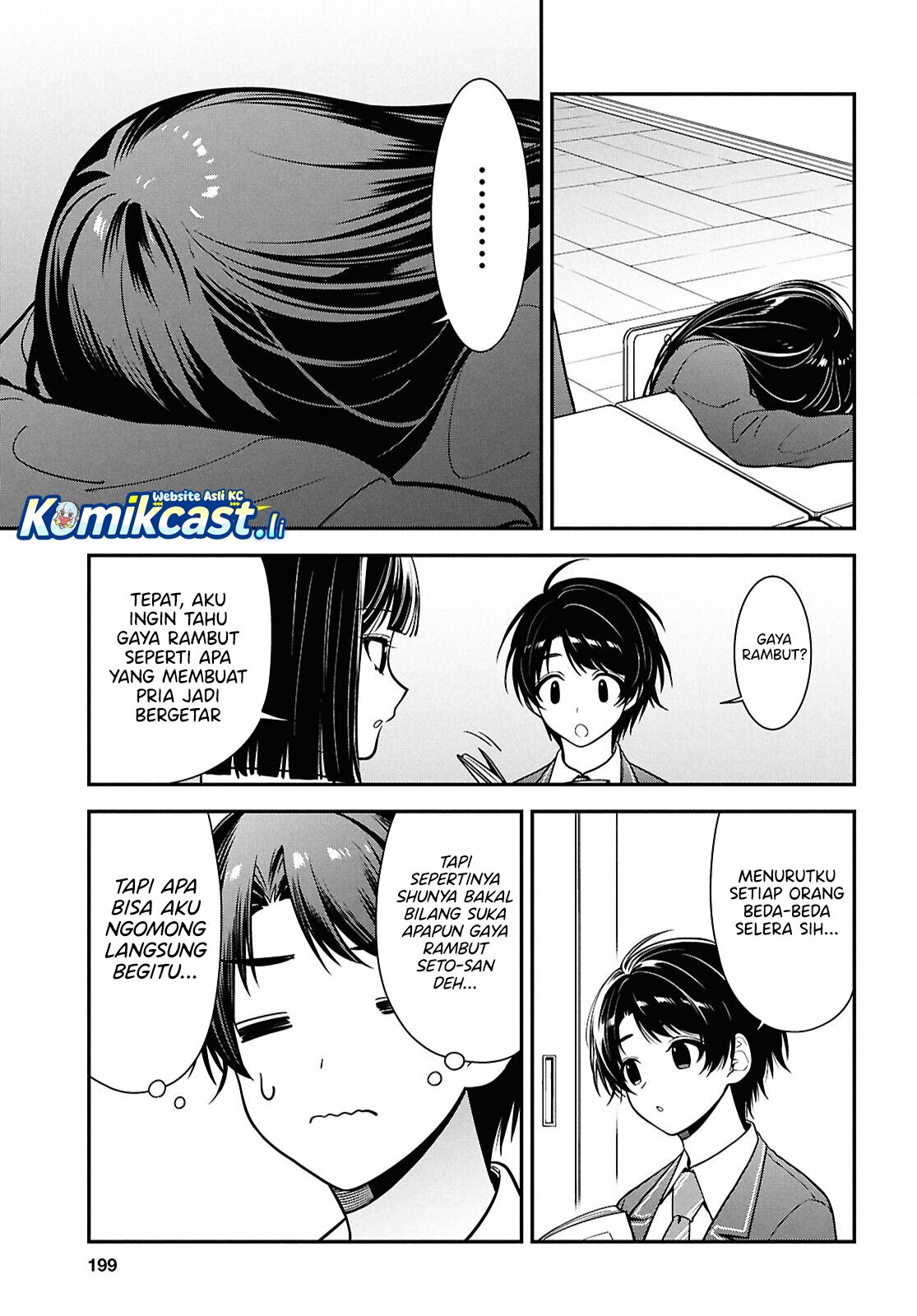 Tonari no Seki no Yankee Shimizu-san ga Kami o Kuroku Sometekita Chapter 11 Bahasa Indonesia