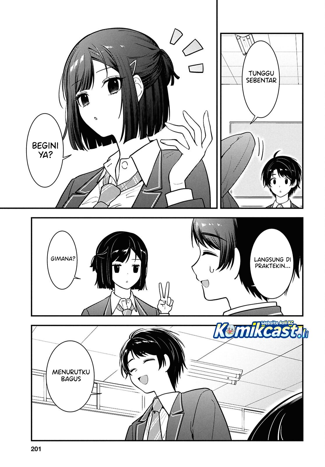 Tonari no Seki no Yankee Shimizu-san ga Kami o Kuroku Sometekita Chapter 11 Bahasa Indonesia