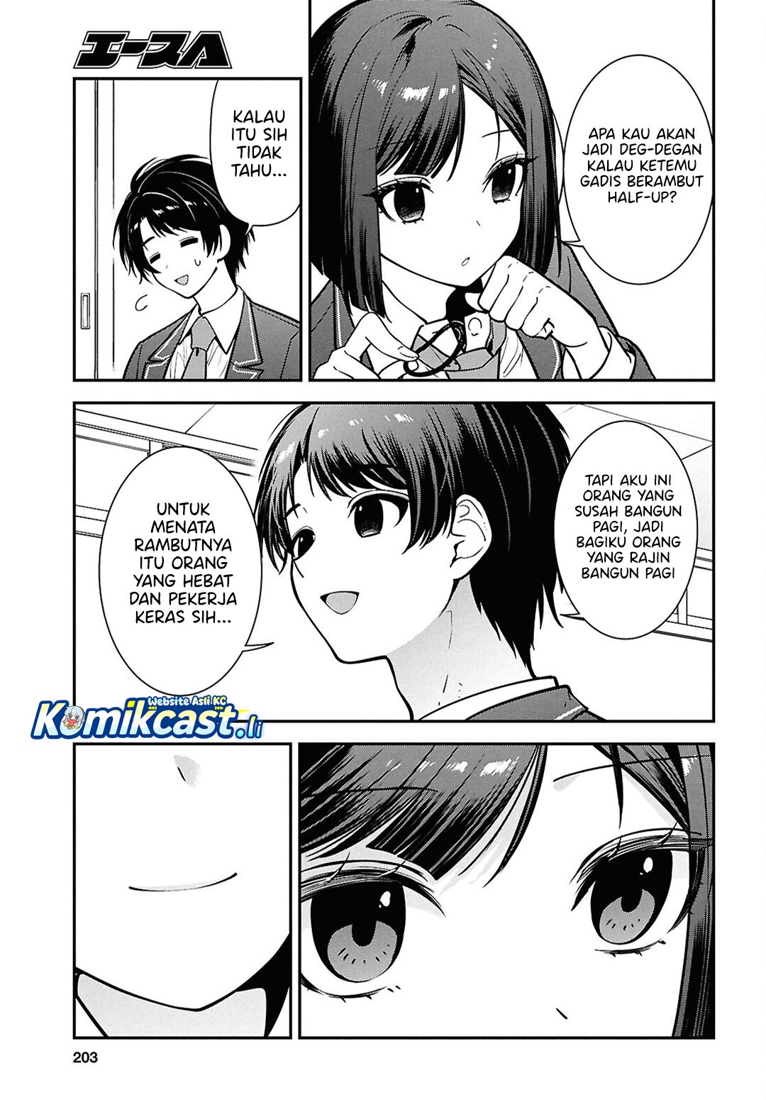 Tonari no Seki no Yankee Shimizu-san ga Kami o Kuroku Sometekita Chapter 11 Bahasa Indonesia
