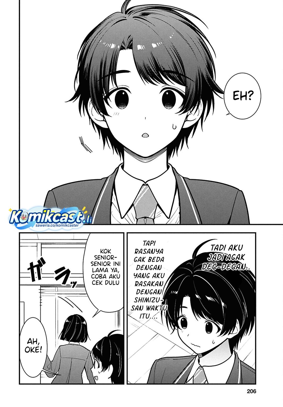 Tonari no Seki no Yankee Shimizu-san ga Kami o Kuroku Sometekita Chapter 11 Bahasa Indonesia