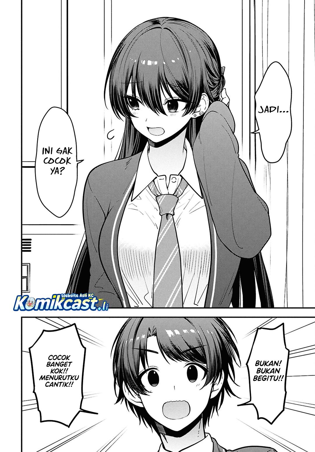 Tonari no Seki no Yankee Shimizu-san ga Kami o Kuroku Sometekita Chapter 11 Bahasa Indonesia