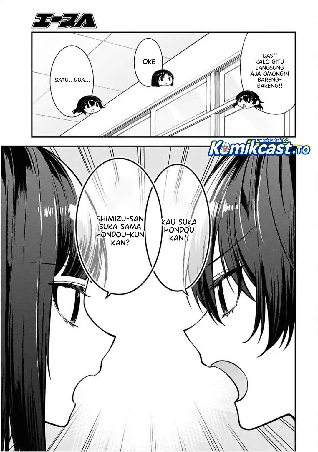 Tonari no Seki no Yankee Shimizu-san ga Kami o Kuroku Sometekita Chapter 13 Bahasa Indonesia