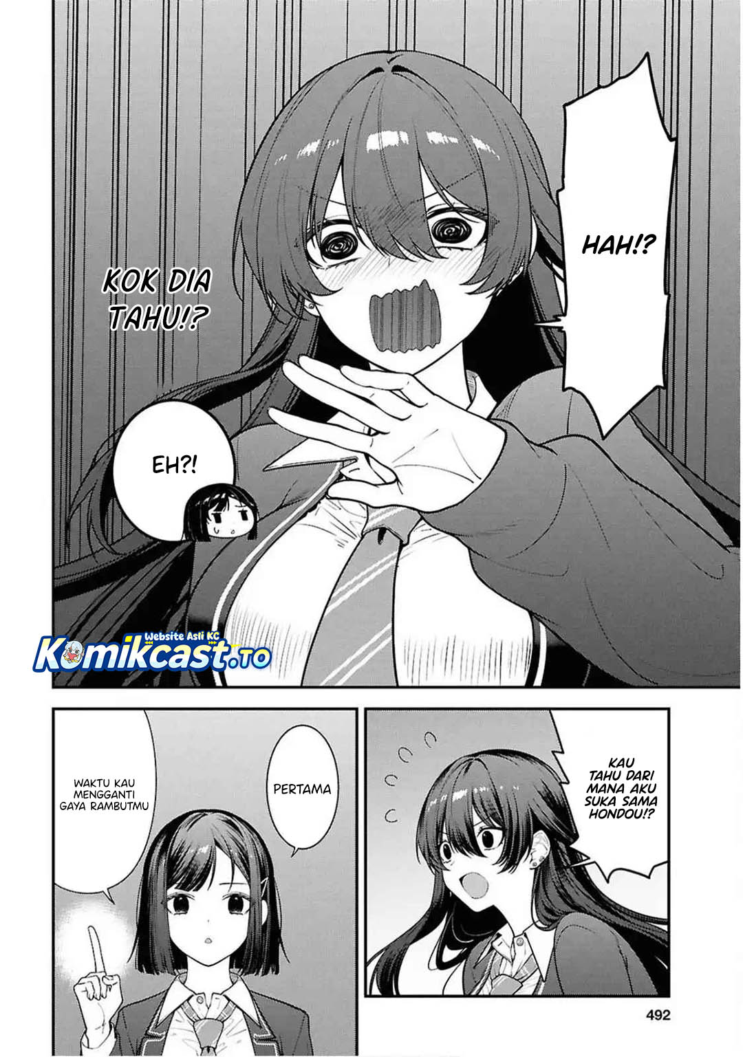 Tonari no Seki no Yankee Shimizu-san ga Kami o Kuroku Sometekita Chapter 13 Bahasa Indonesia