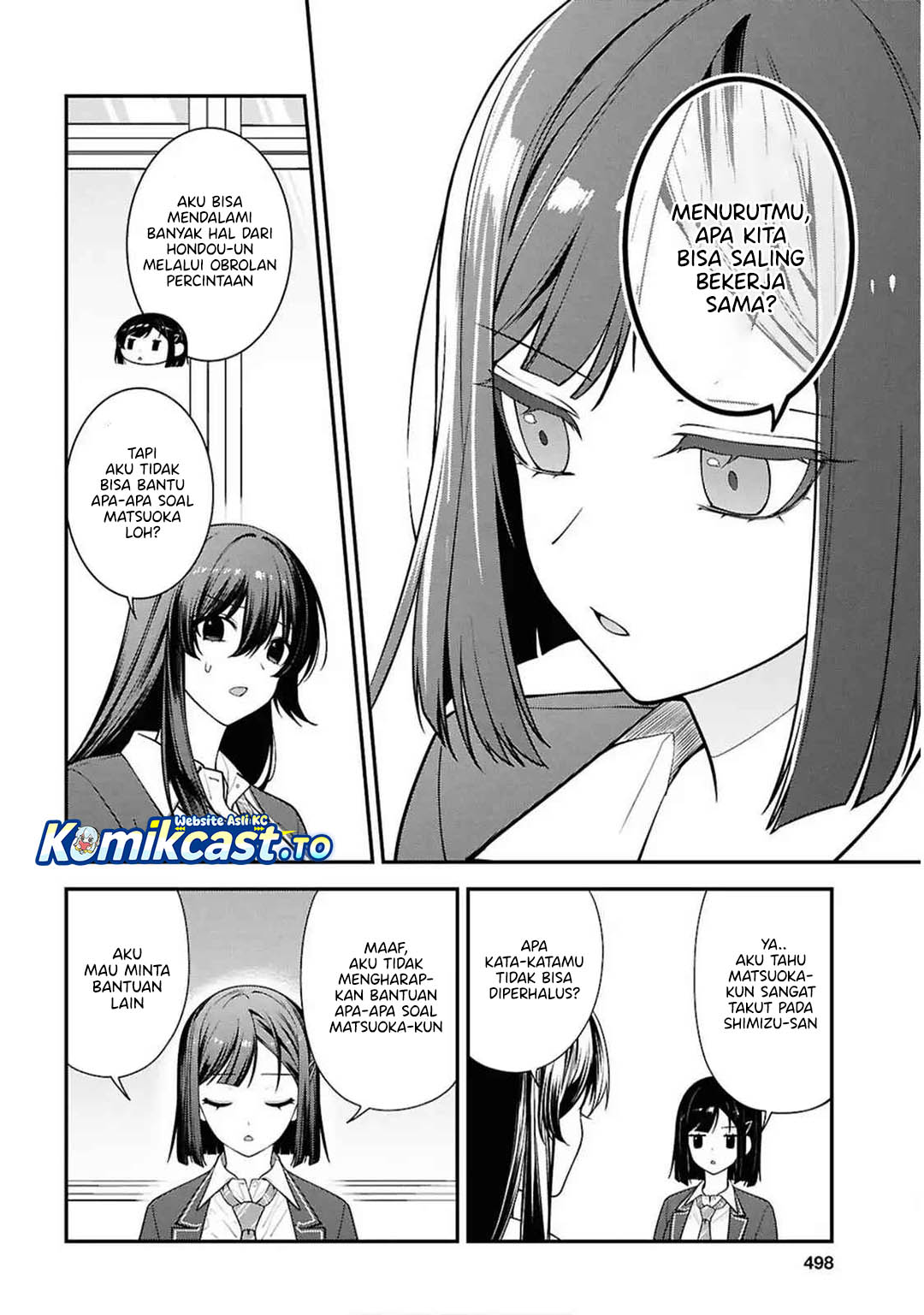 Tonari no Seki no Yankee Shimizu-san ga Kami o Kuroku Sometekita Chapter 13 Bahasa Indonesia