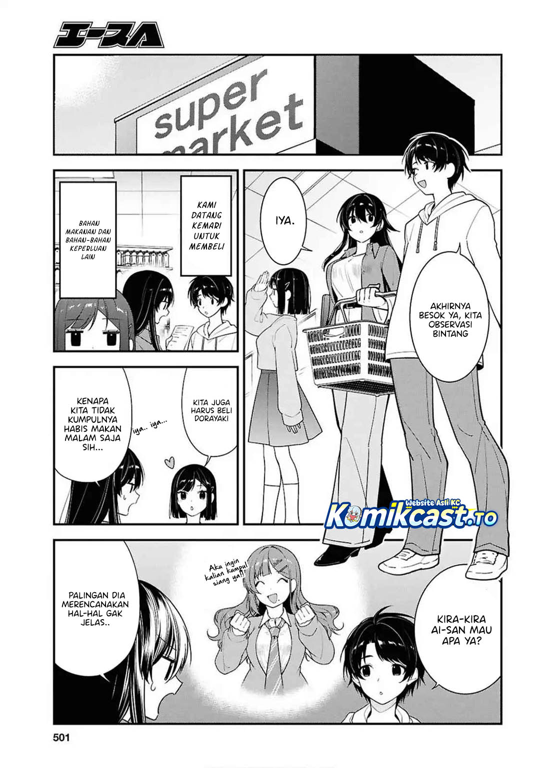 Tonari no Seki no Yankee Shimizu-san ga Kami o Kuroku Sometekita Chapter 13 Bahasa Indonesia
