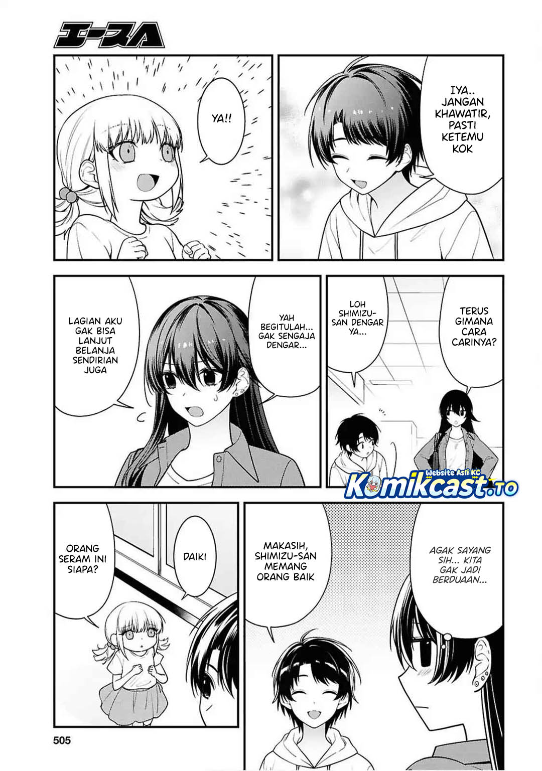 Tonari no Seki no Yankee Shimizu-san ga Kami o Kuroku Sometekita Chapter 13 Bahasa Indonesia
