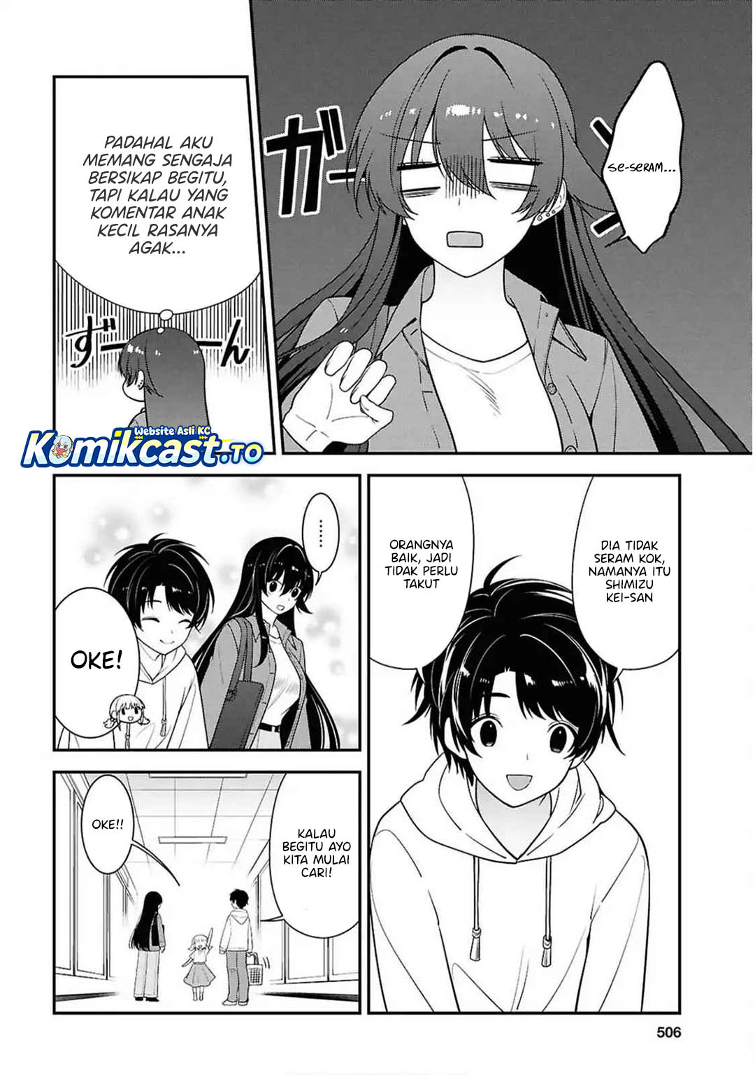 Tonari no Seki no Yankee Shimizu-san ga Kami o Kuroku Sometekita Chapter 13 Bahasa Indonesia